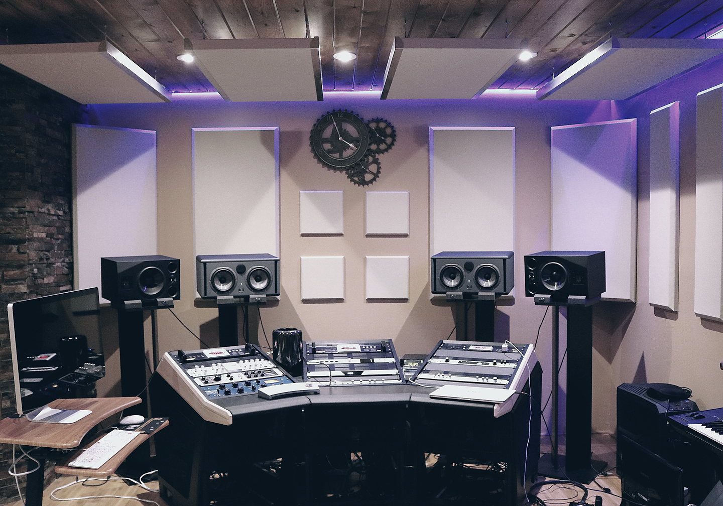 Photograph of an acoustically treated room