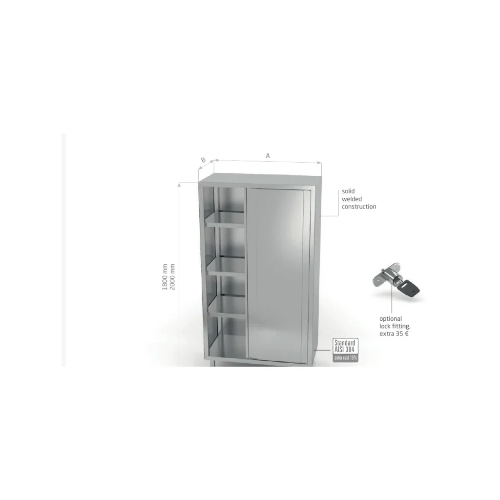 Storage cupboard with sliding doors Polgast POL-E301-2