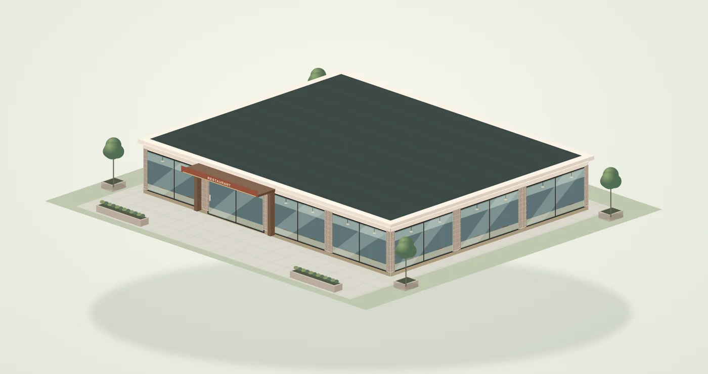 Costruzione e finiture di un ristorante: calcolo sull'esempio di un modello di 320 m²