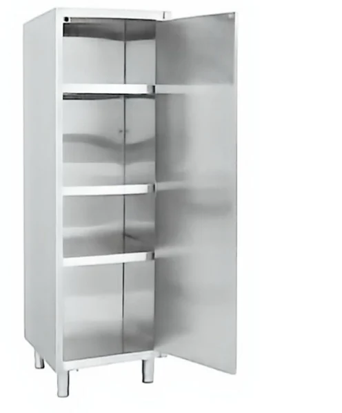 Tall stainless steel cabinet with a single hinged door (DCMG-660)