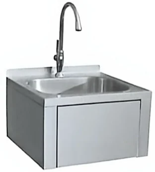 Stenski inox umivalnik s kolenskim upravljanjem (SC-XT)