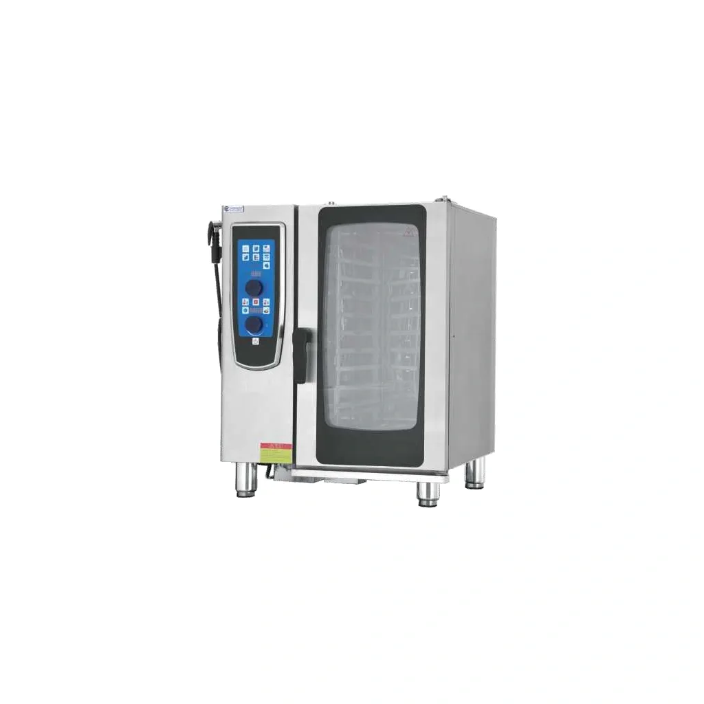 Universal combi steamer with a manual water supply system