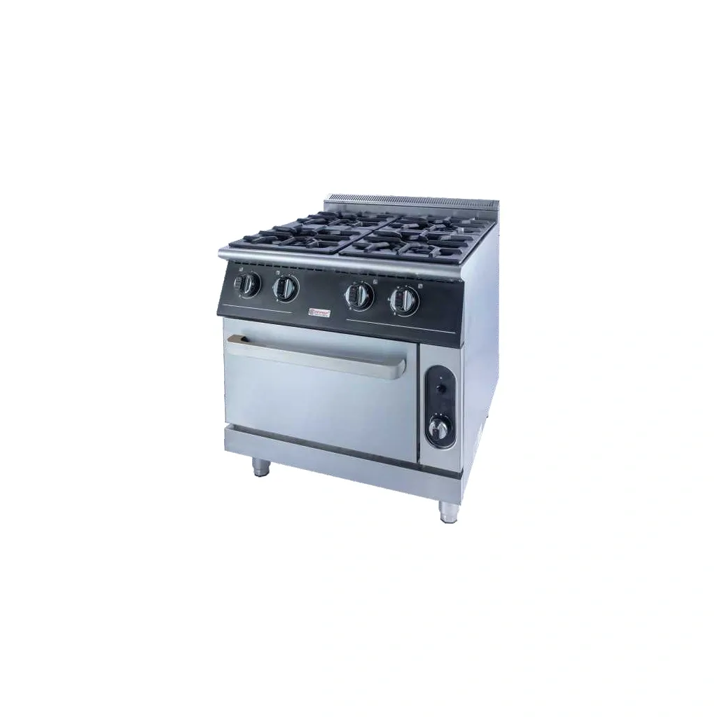 Gas stove series 900, 4 burners, with cabinet
