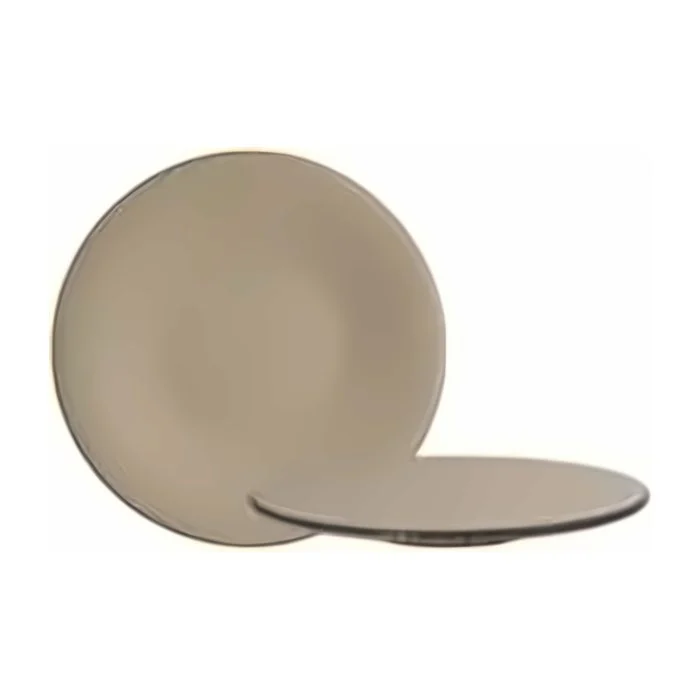 Flacher Teller 21 cm Matte Beige Paris