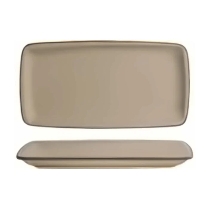 Piatto ovale 24×14 cm Matte Beige Orlando