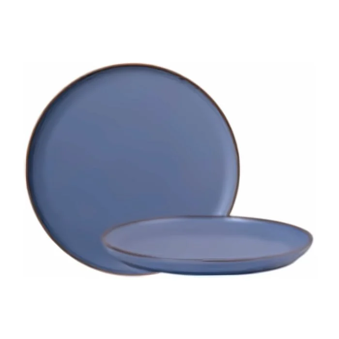 Flacher Teller 21 cm Matte Azzurre Bilbao