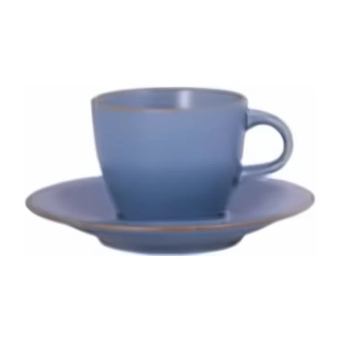 Tazzina da caffè con piattino 110 ml Matte Azzurre Bistro