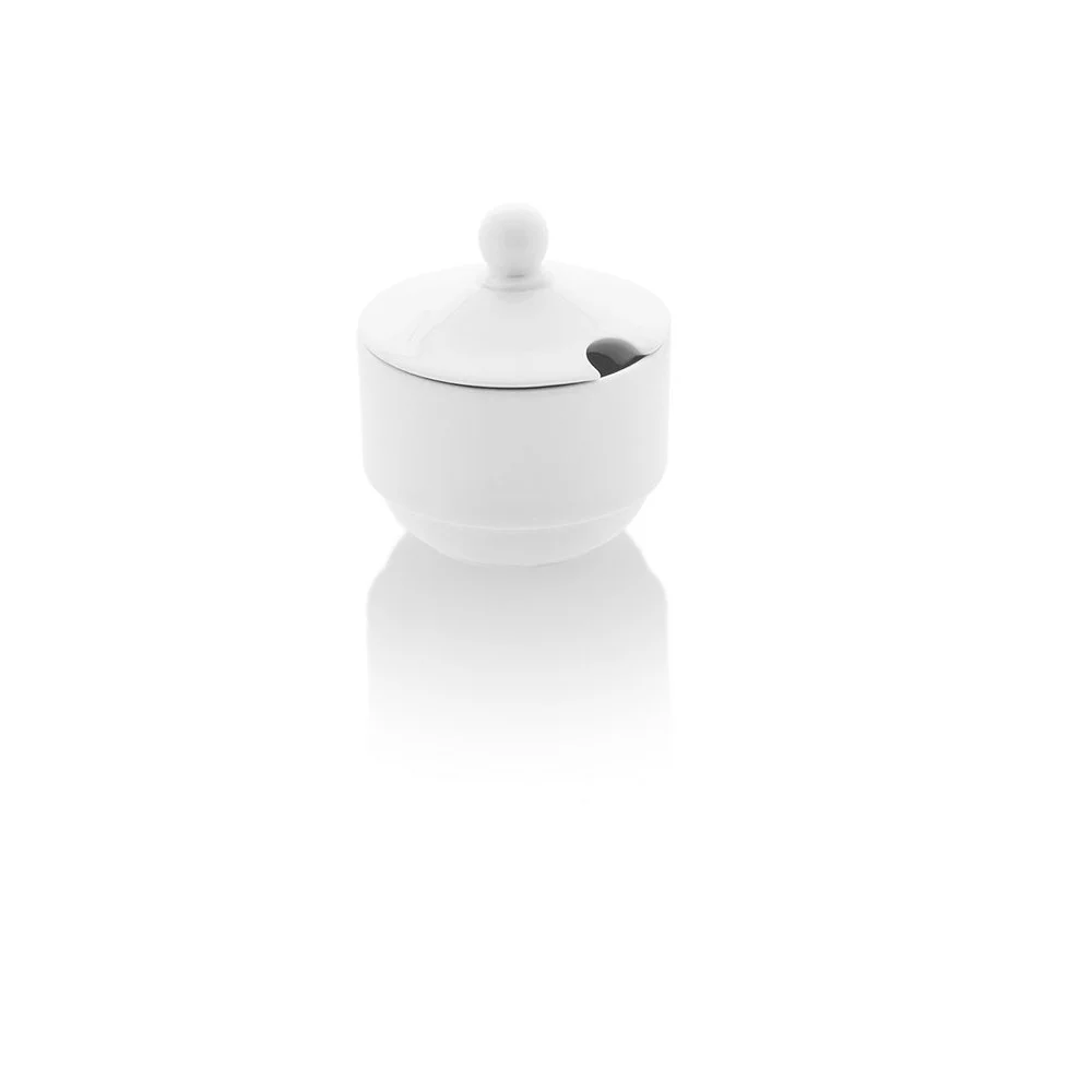 Mostardiera con coperchio Atina Bone