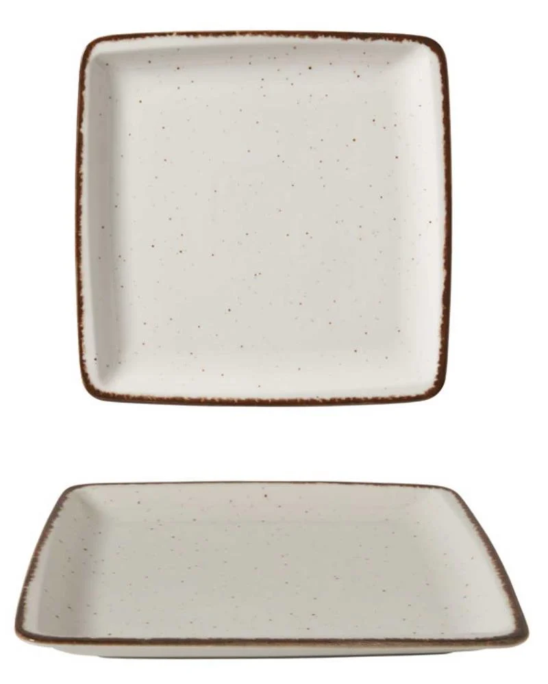 Plitvi krožnik 22×22 cm Orlando Bone PS01524
