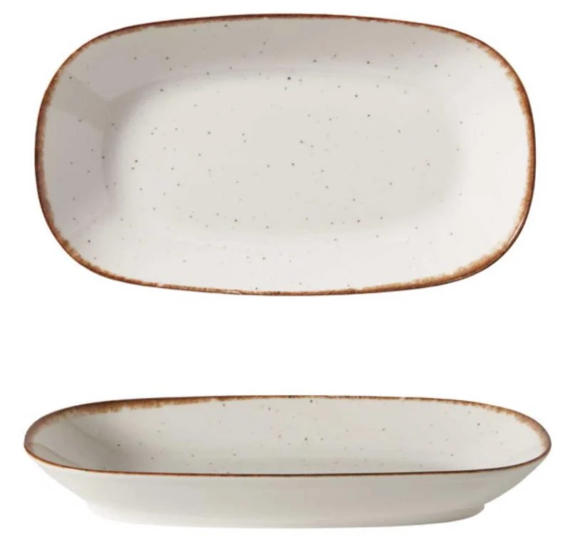 Ovalni krožnik 34 cm Enternasyonal Bone PS01558