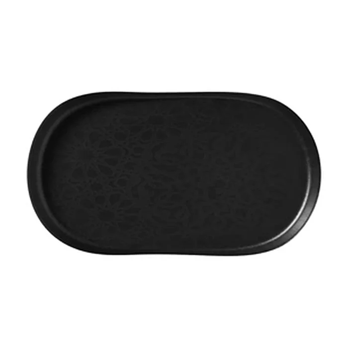 Ovaler Teller 30×16 cm Black Bilbao