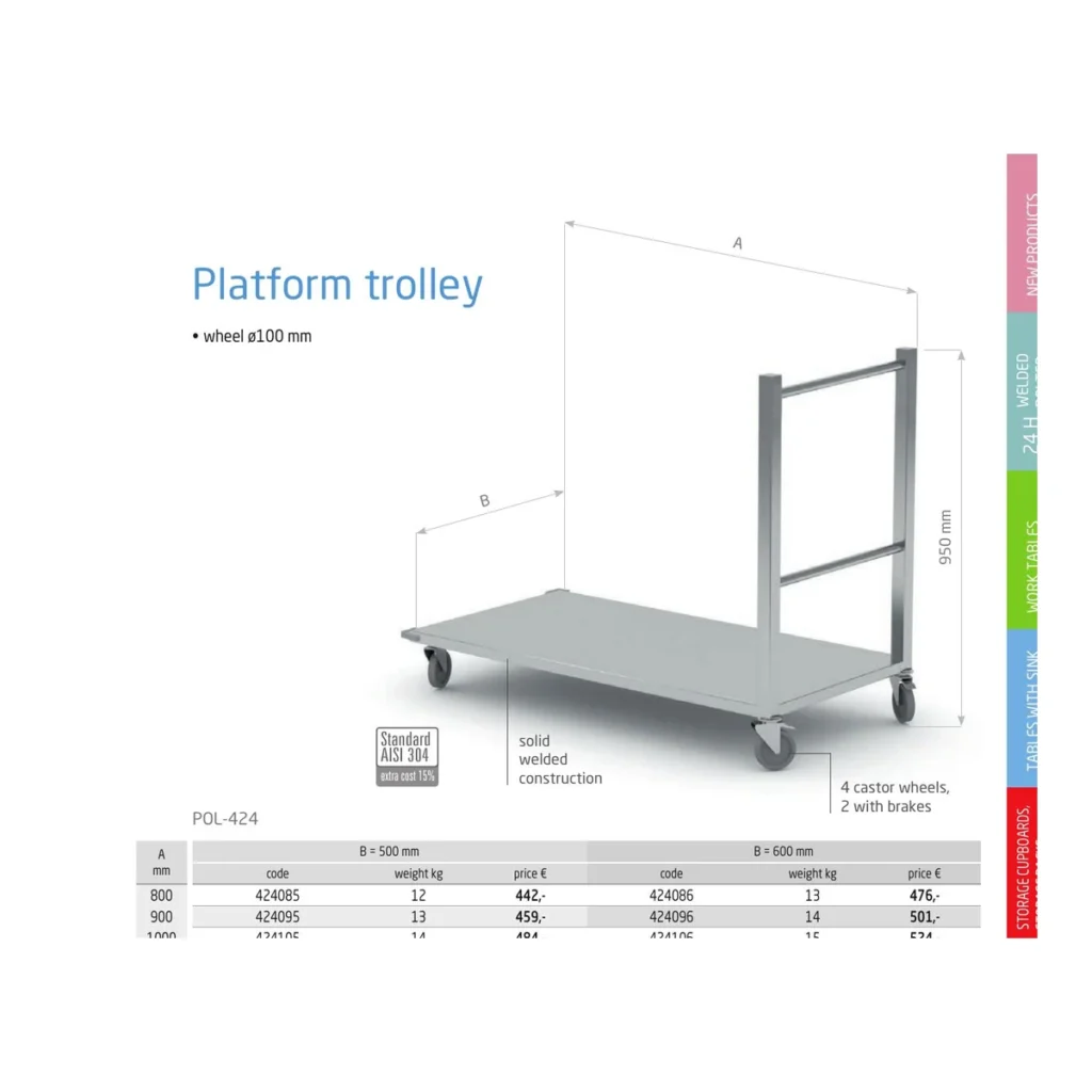 Platform trolley Polgast POL-424