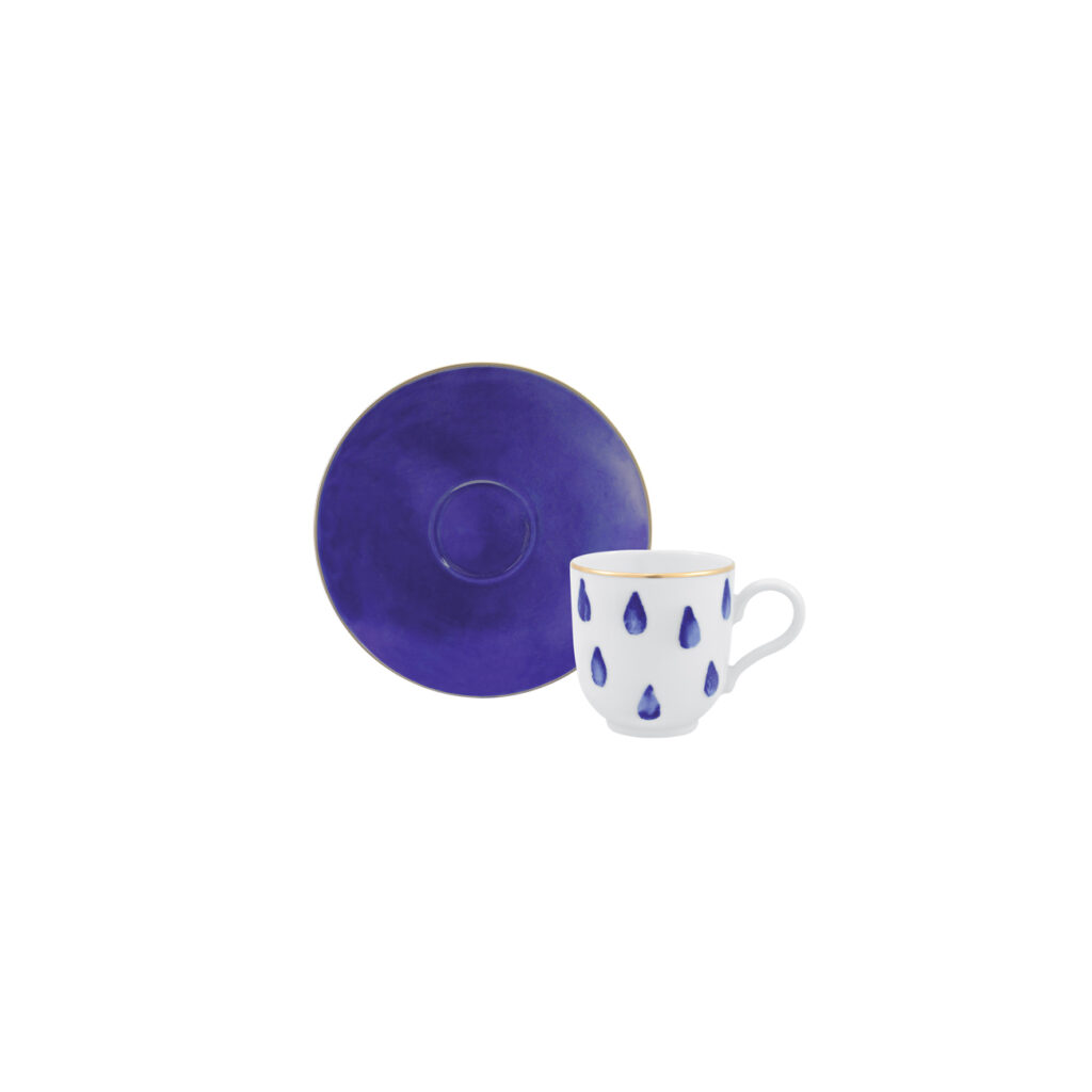 Porcel — Set of 6 Coffee Cup + Saucer Atlantico — 039740696
