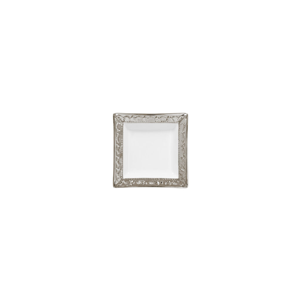 Porcel — Square Tray 10cm Argo Platinum — 811080106