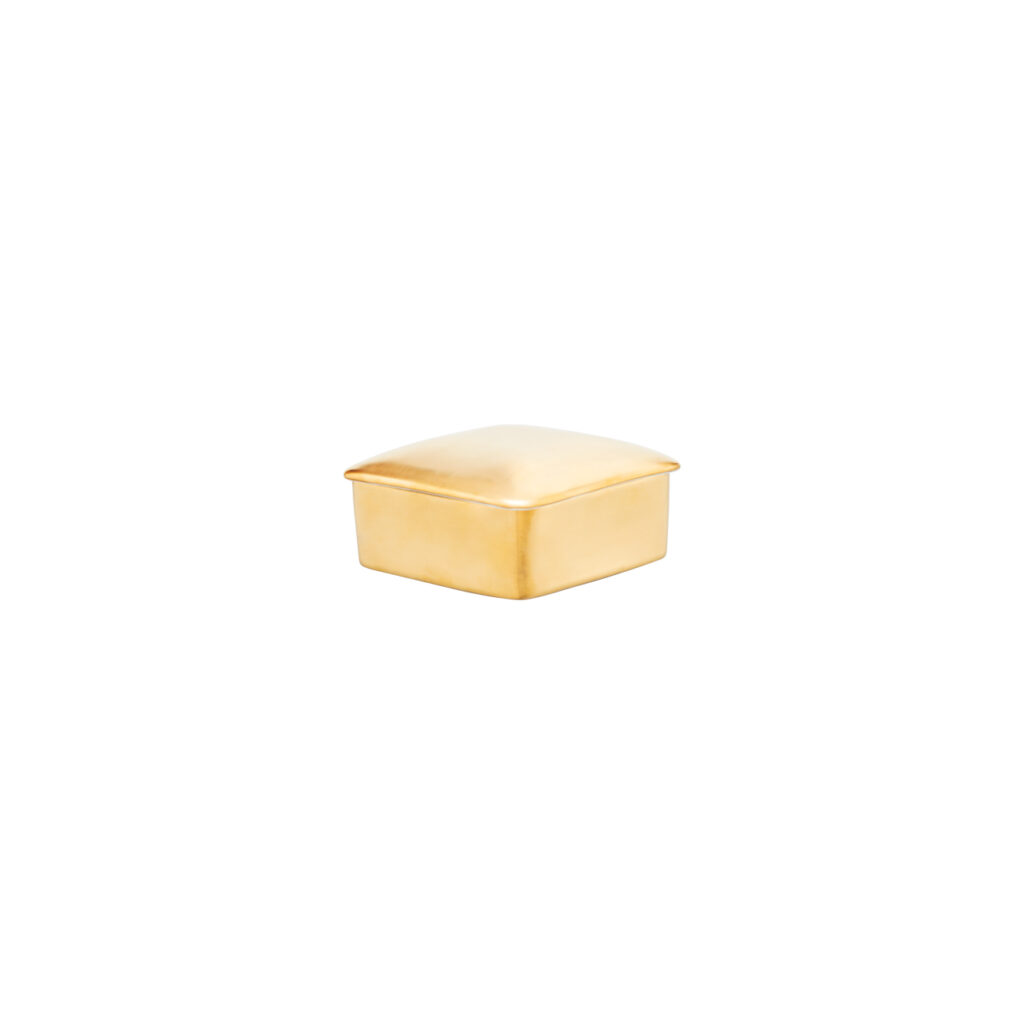 Porcel — Square Box 12cm Lusa Full Gold — 512101117